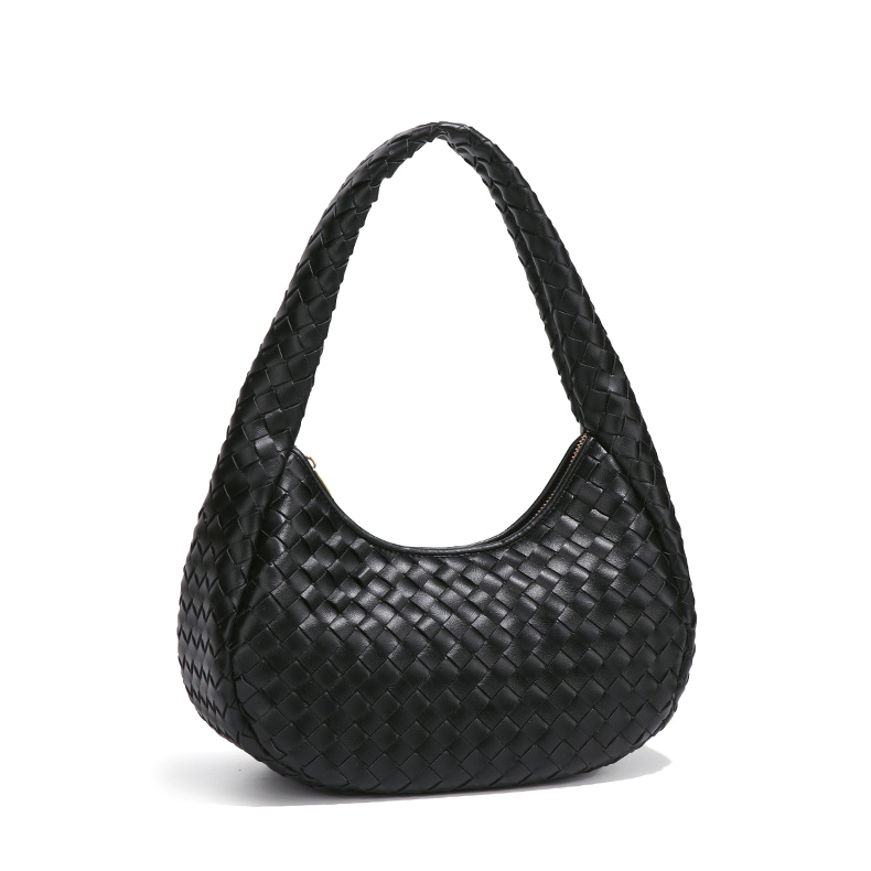 Luxe Braided Leather Hobo Bag