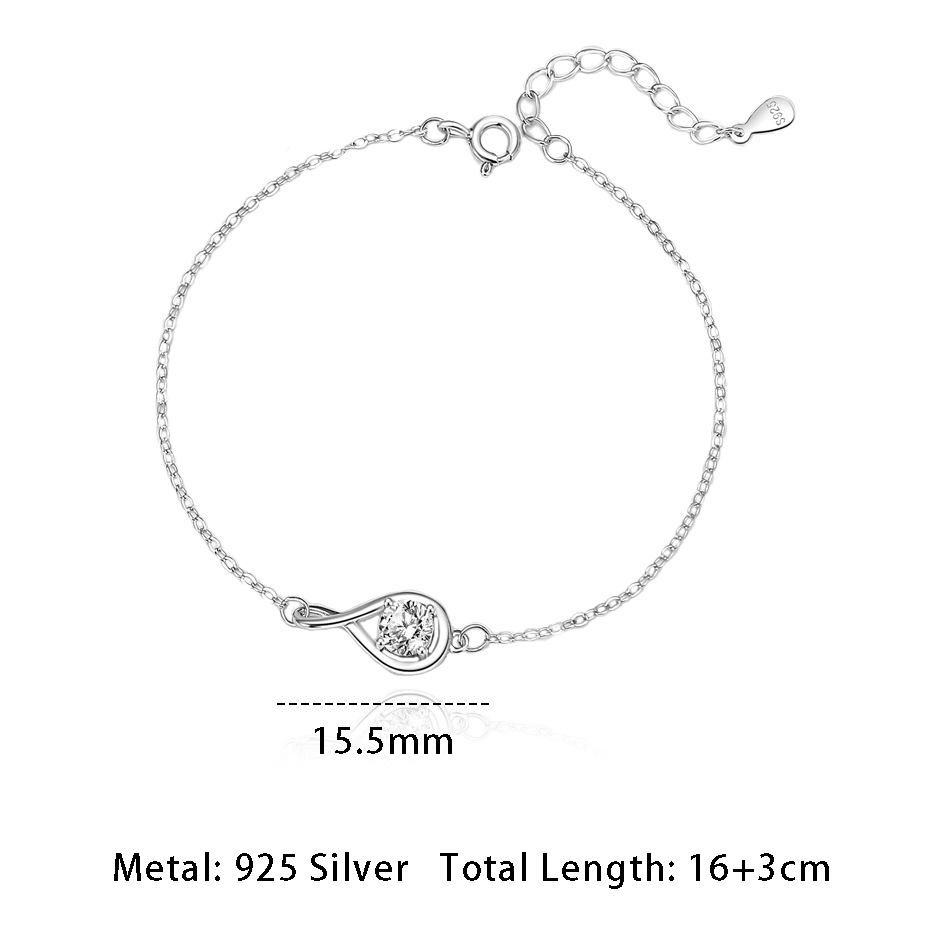 “Infinity” Gemstone Bracelet