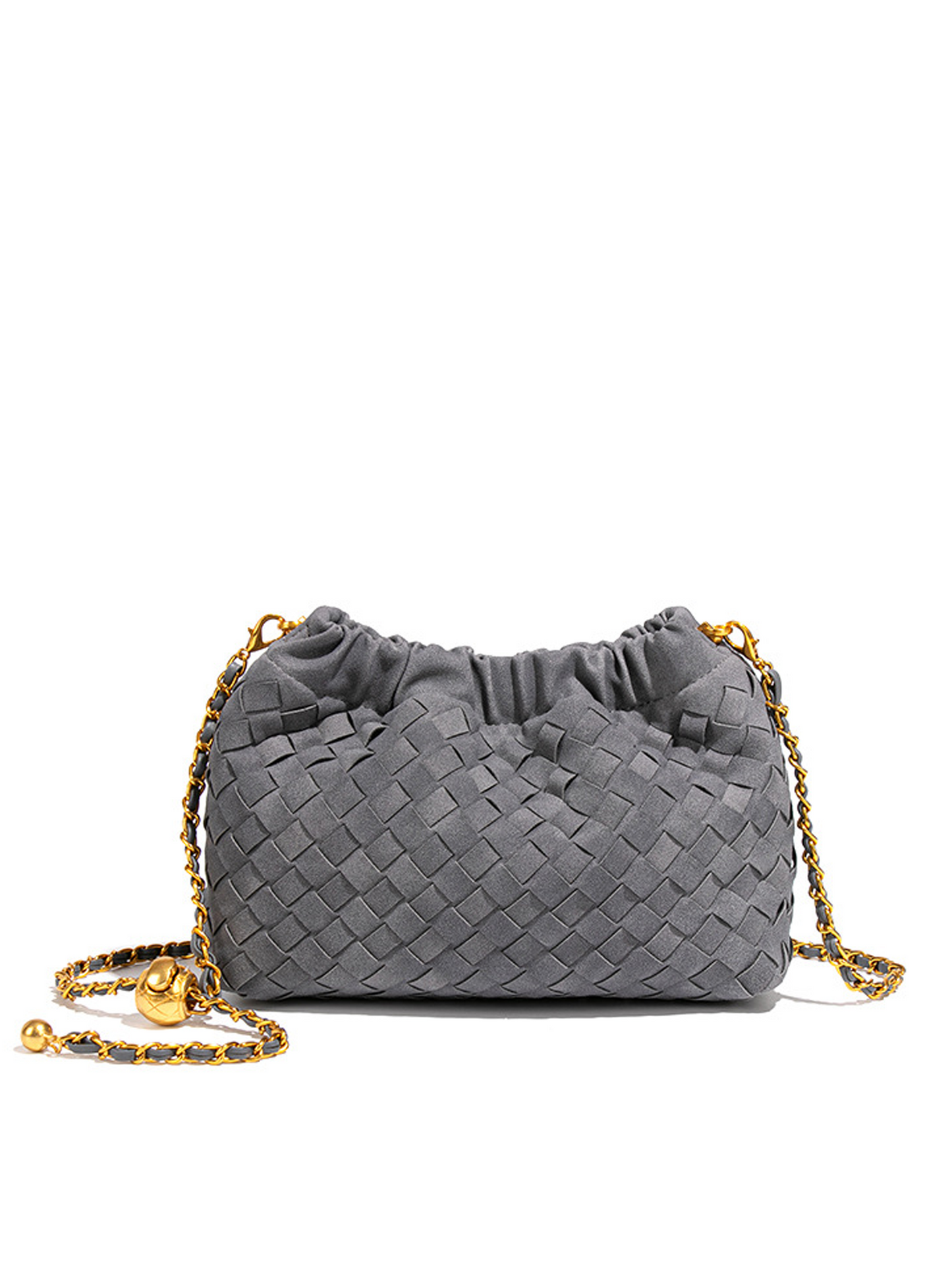 Aurelia Suede Weave Mini Crossbody