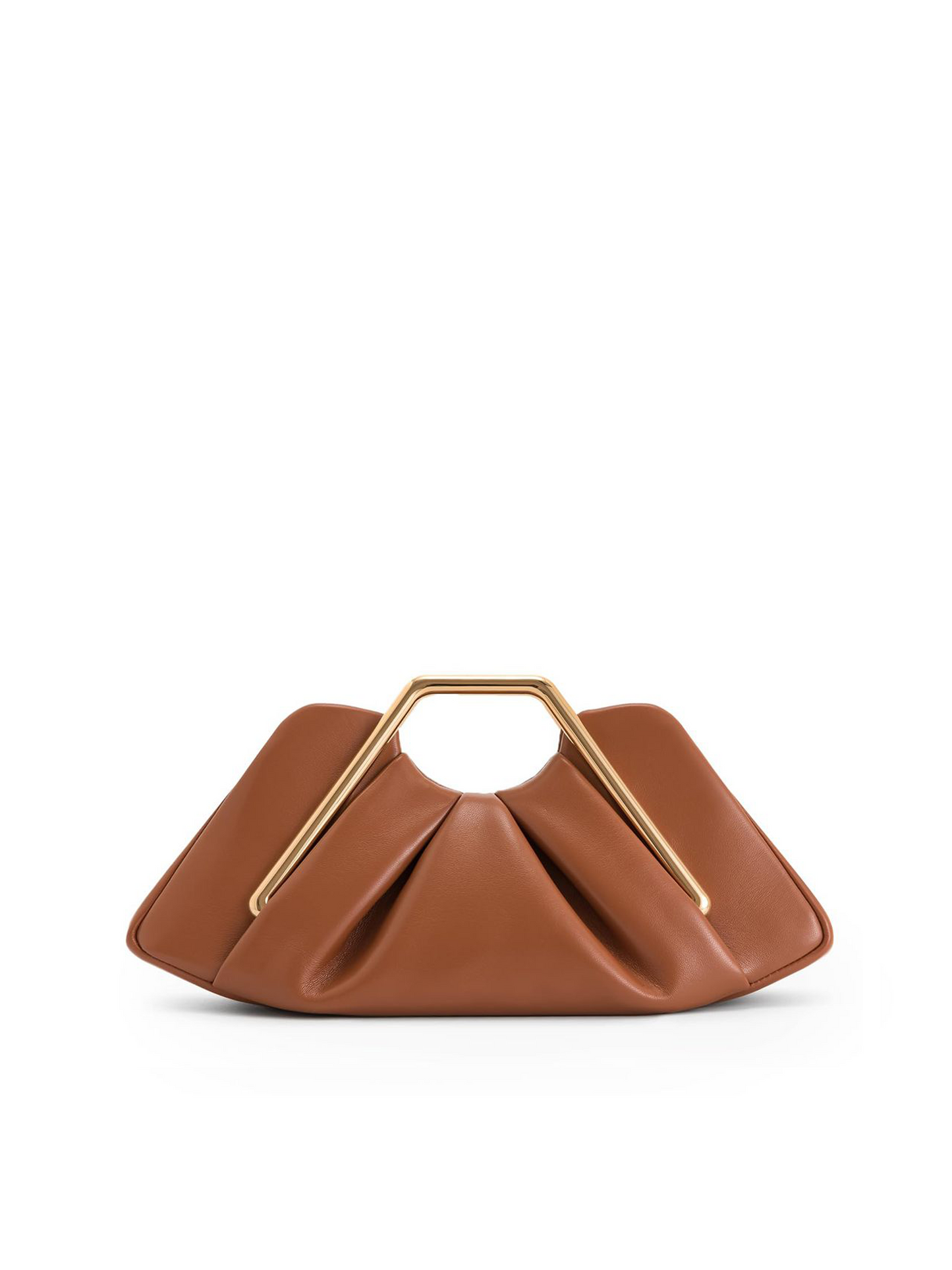 The Valentina Sculptural Top-Handle Clutch