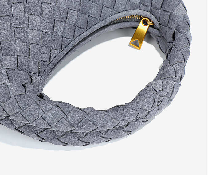 The Seraphina Woven Crescent Bag