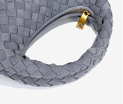The Seraphina Woven Crescent Bag