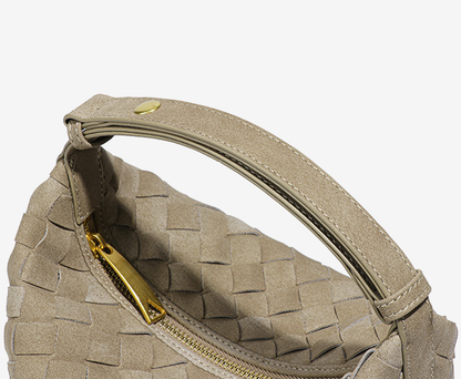 Valencia Suede Weave Shoulder Bag