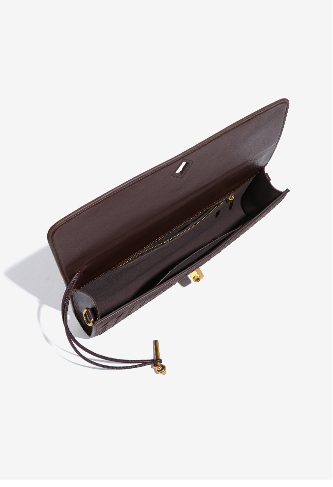 Celestia Suede Weave Evening Clutch