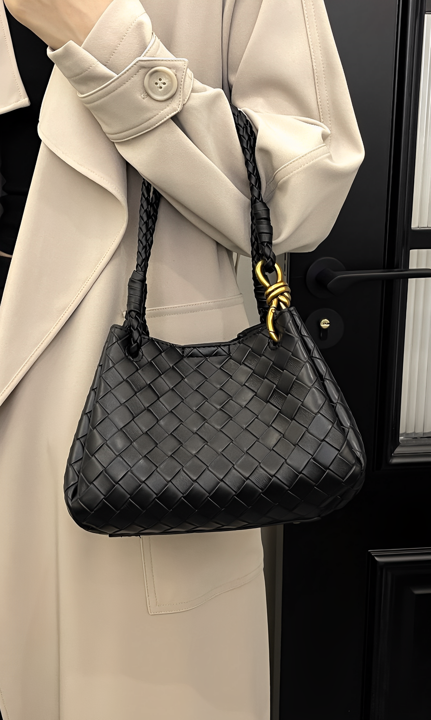 Lucienne Bordeaux Woven Shoulder