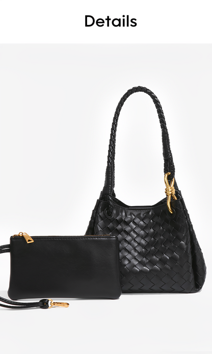 Lucienne Bordeaux Woven Shoulder
