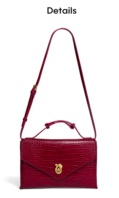 Croco-Grain Clutch
