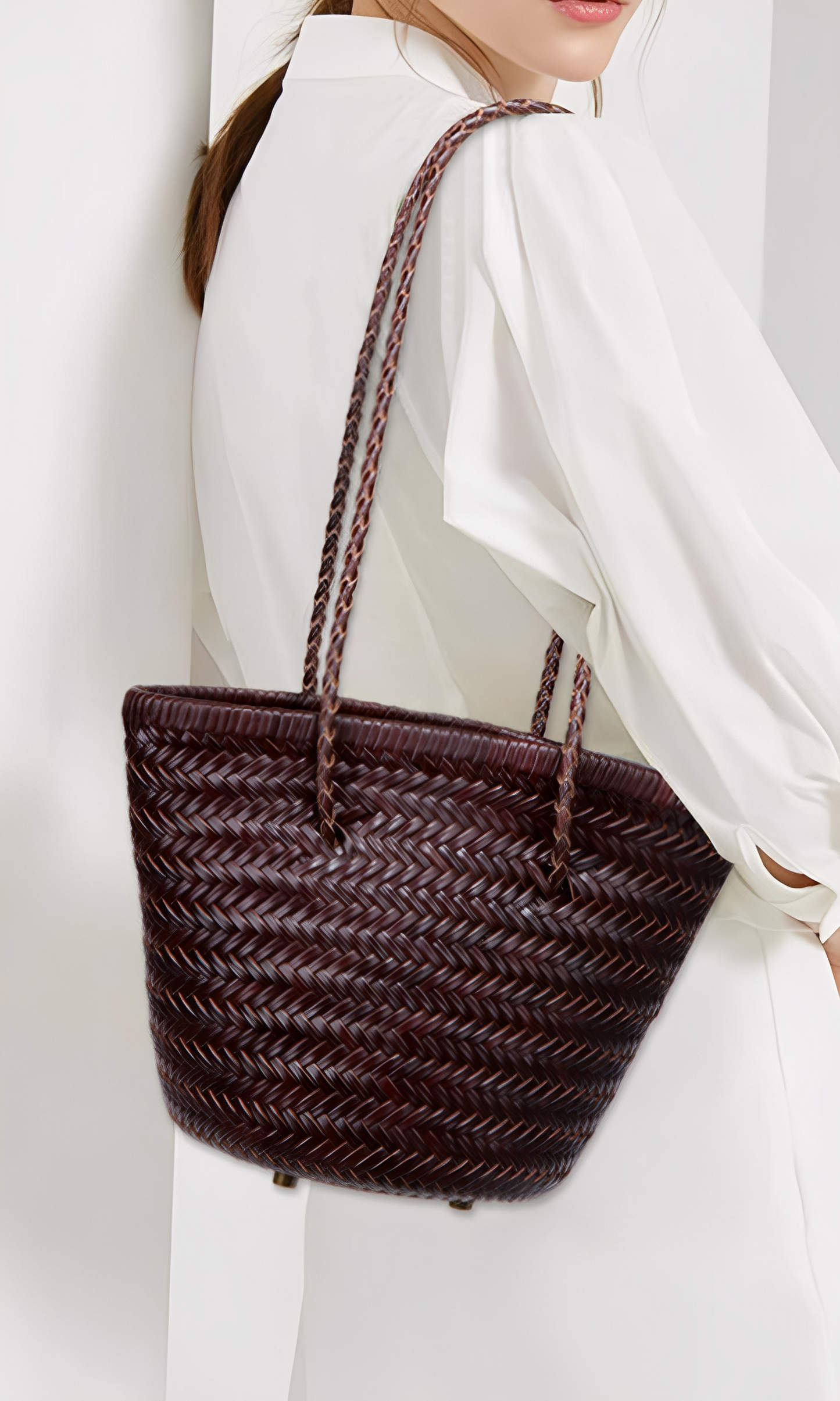 Genuine Leather-Marisol Weave