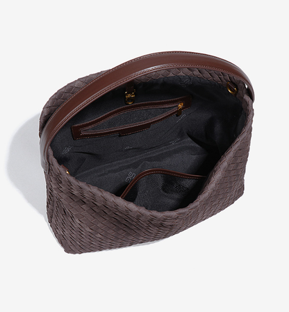 Aurevo Suede Weave Luxe Tote