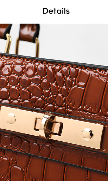 Valérie Croco-Grain Tote