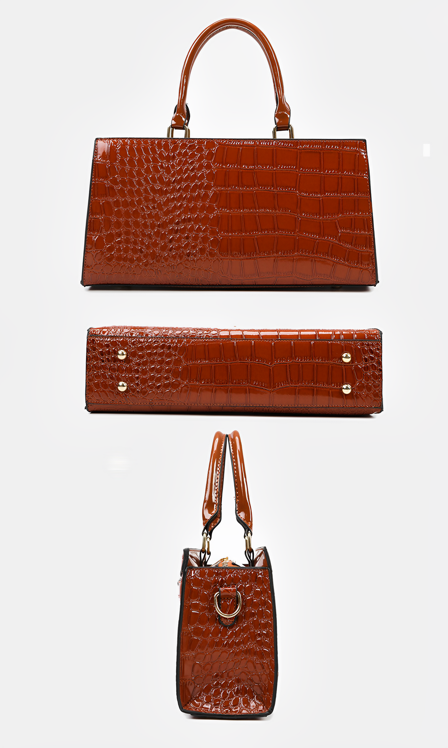 Valérie Croco-Grain Tote