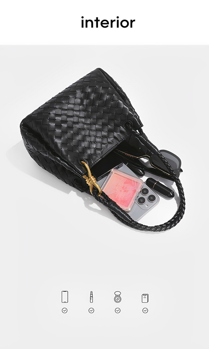 Lucienne Bordeaux Woven Shoulder