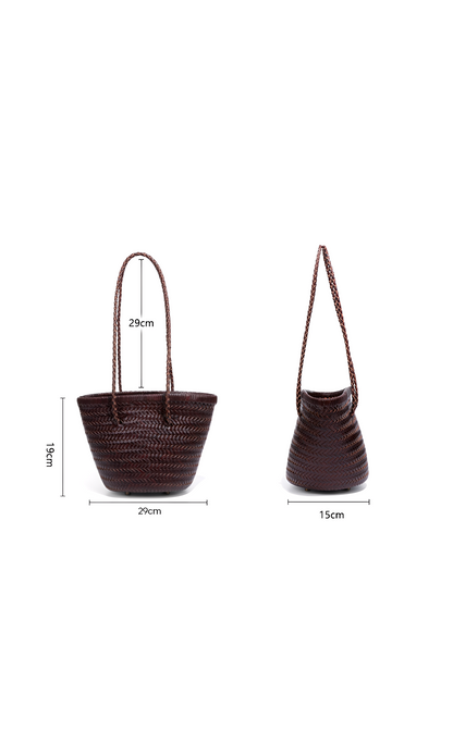 Genuine Leather-Marisol Weave