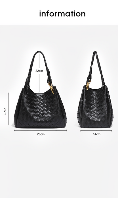 Lucienne Bordeaux Woven Shoulder