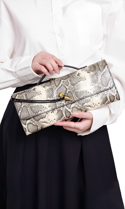 Élégance Python Clutch