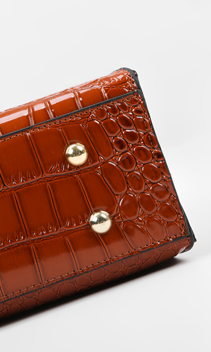 Valérie Croco-Grain Tote