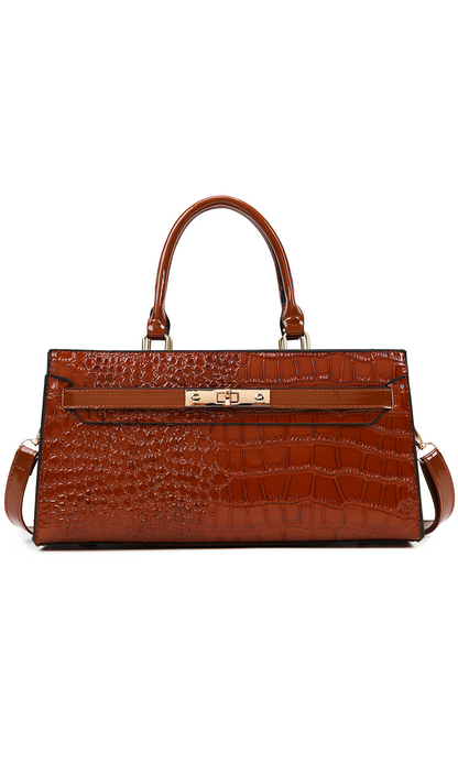 Valérie Croco-Grain Tote