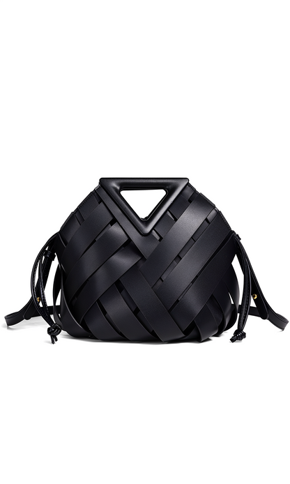 Lucienne Verde Woven Clutch