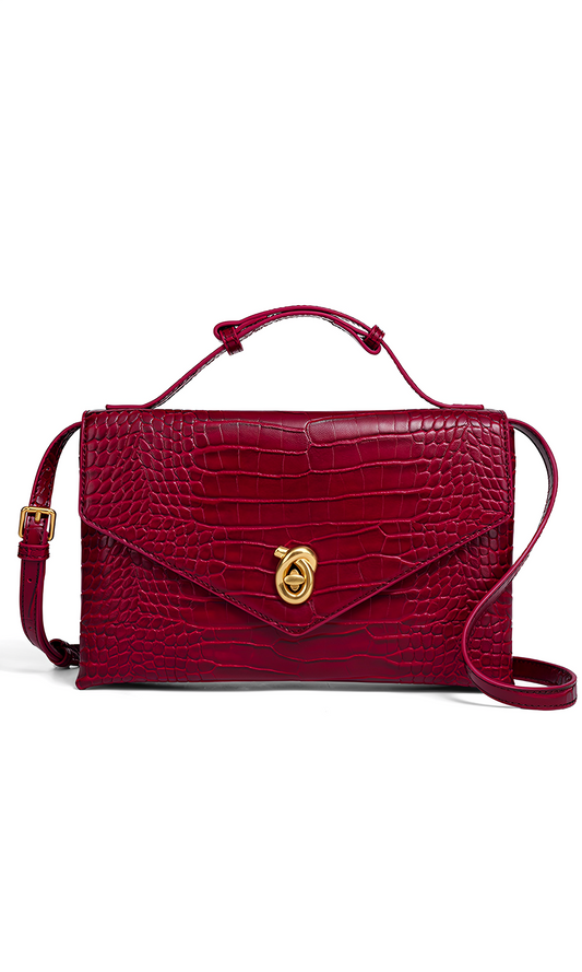 Croco-Grain Clutch