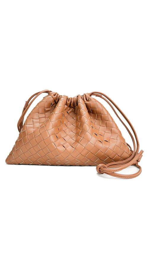Lucienne Noire Woven Clutch