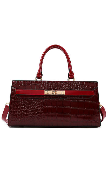 Valérie Croco-Grain Tote