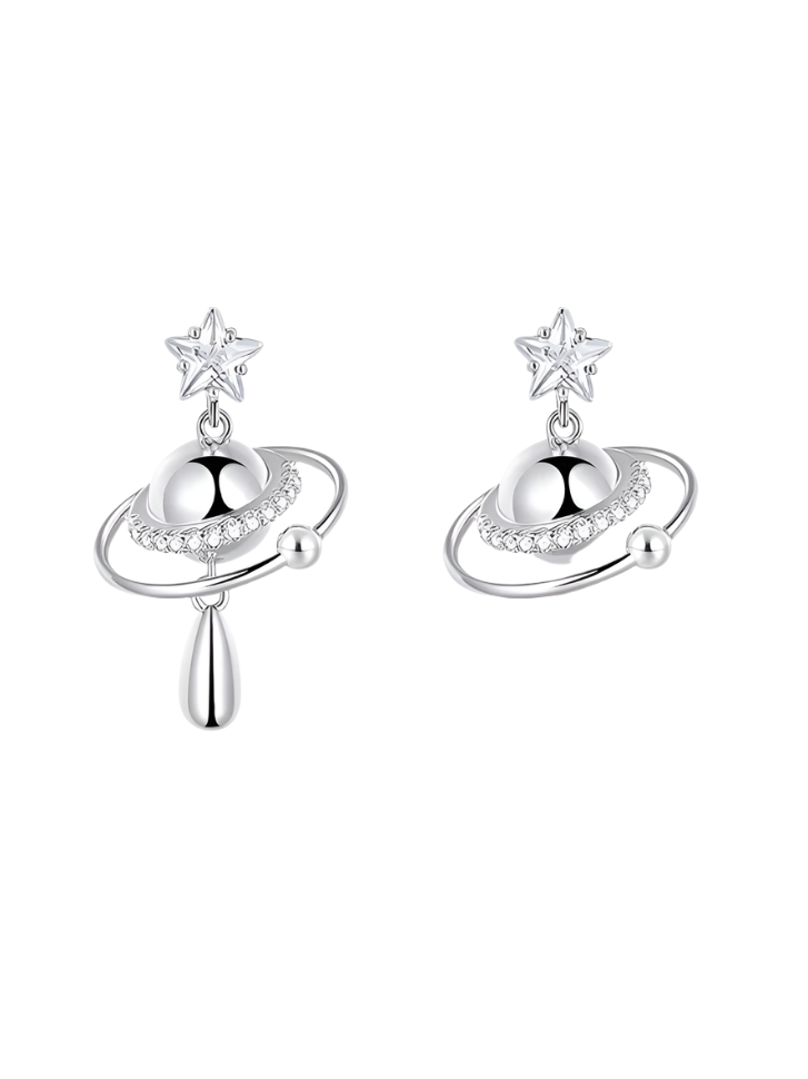 Planet Saturn Earrings