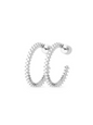 Full Diamond C-shaped Earrings