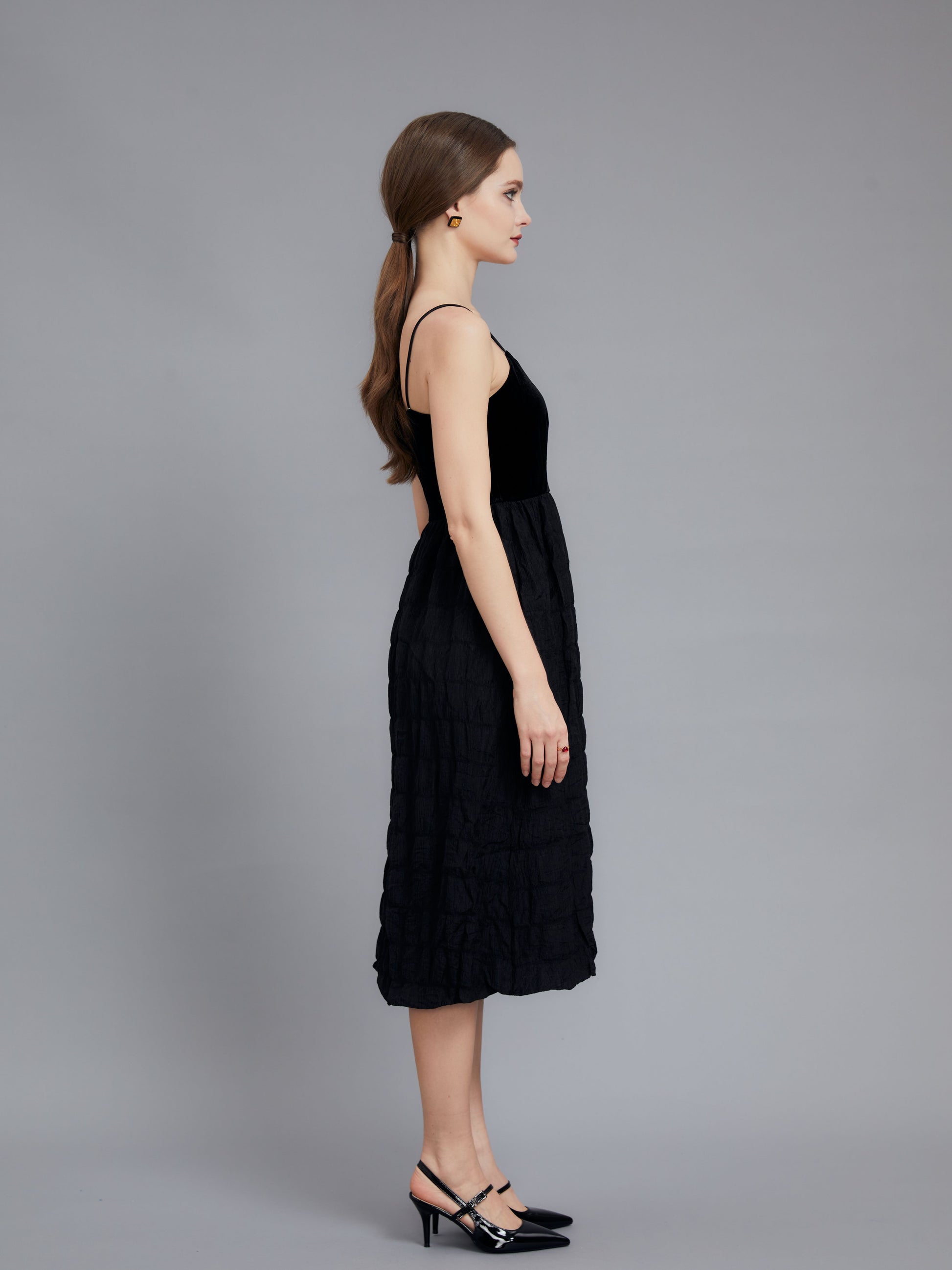 Black Halter Cotton Linen Dress Jacqueline Lu Black Halter Cotton Linen Dress Jacqueline Lu