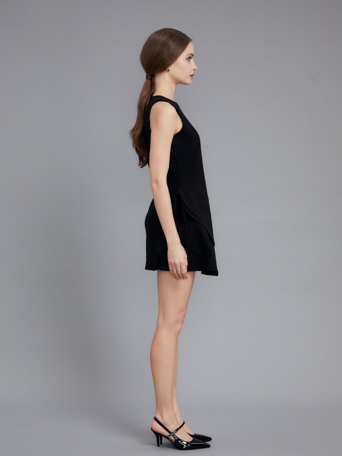 Design Ruffle Little Black Dress