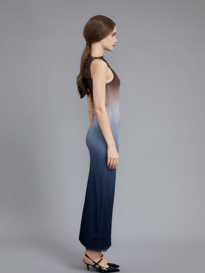 Sleeveless Gradient Dress