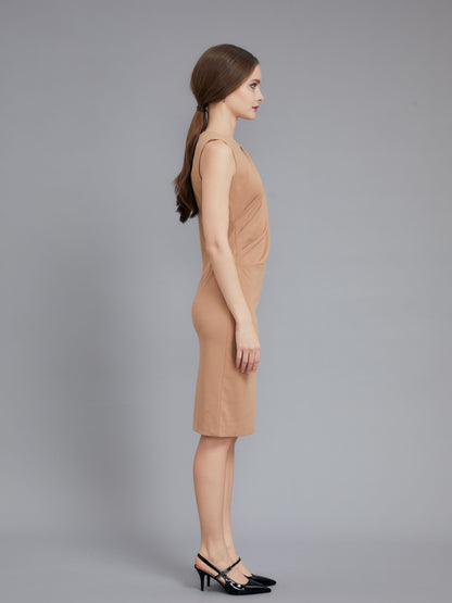 Apricot Slim Fit Dress