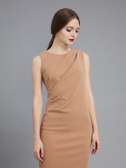 Apricot Slim Fit Dress