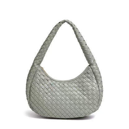 Luxe Braided Leather Hobo Bag