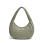 Luxe Braided Leather Hobo Bag