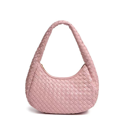 Luxe Braided Leather Hobo Bag