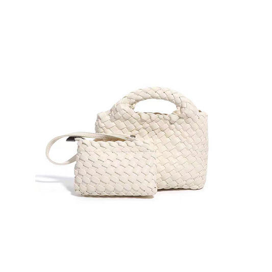 Blush Woven Duo Tote