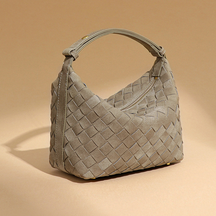 Valencia Suede Weave Shoulder Bag