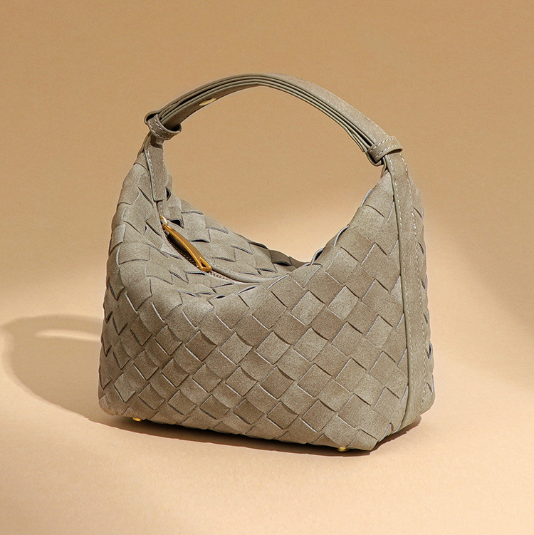 Valencia Suede Weave Shoulder Bag