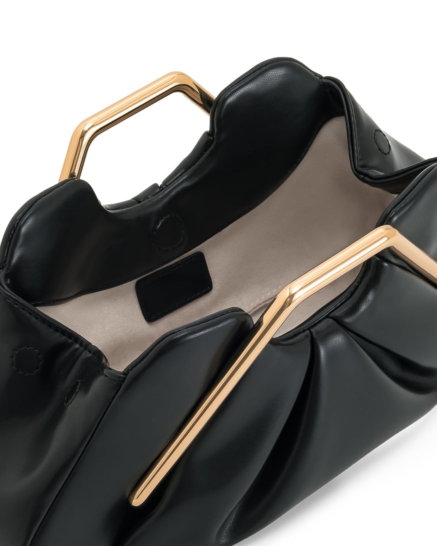 The Valentina Sculptural Top-Handle Clutch