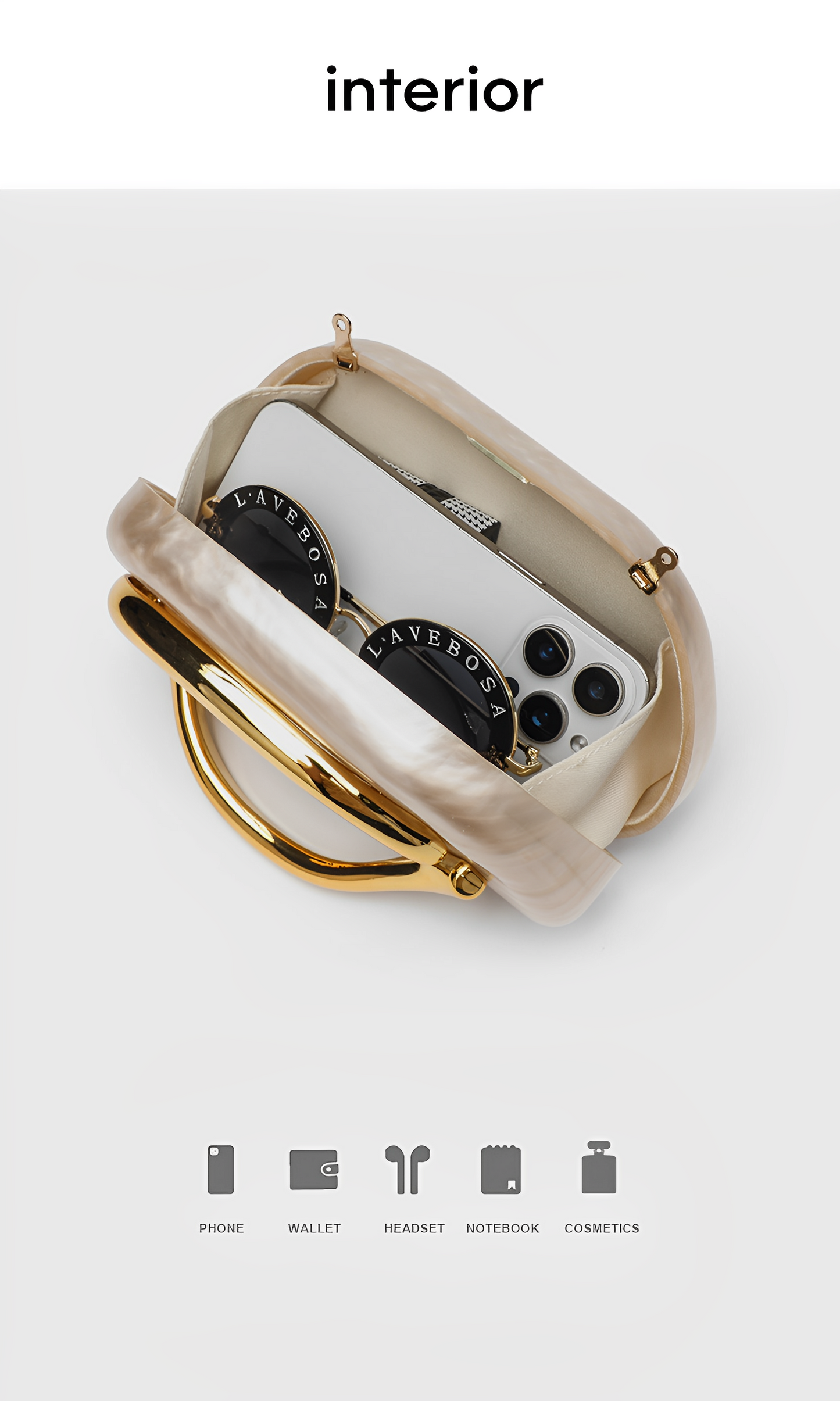 Cécile Opaline Clutch