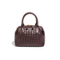 Woven Leather Satchel