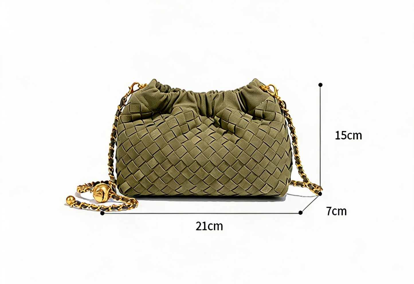 Aurelia Suede Weave Mini Crossbody