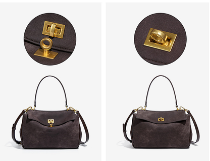 Selene Suede Luxe Satchel