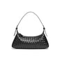 Luxe Woven Leather Shoulder Bag