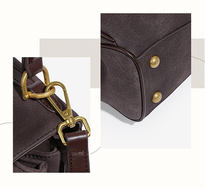 Selene Suede Luxe Satchel