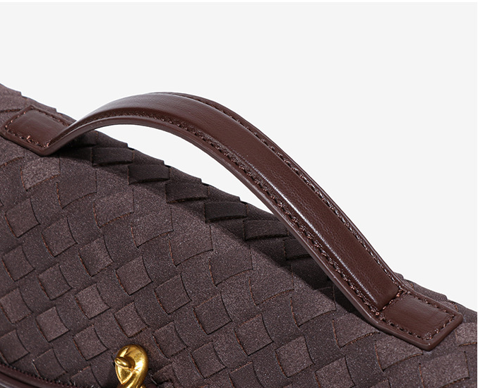 Celestia Suede Weave Evening Clutch