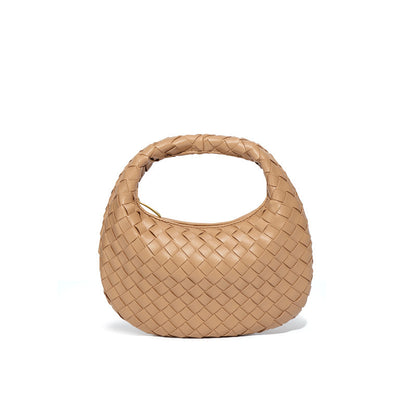 Luxe Woven Crescent Bag