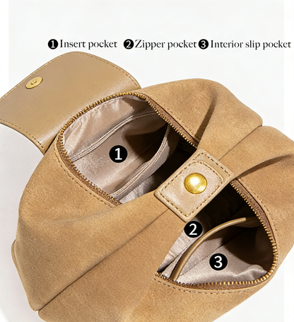 Aurelia Velvet-Matte Mini Hobo