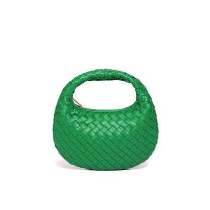 Luxe Woven Crescent Bag