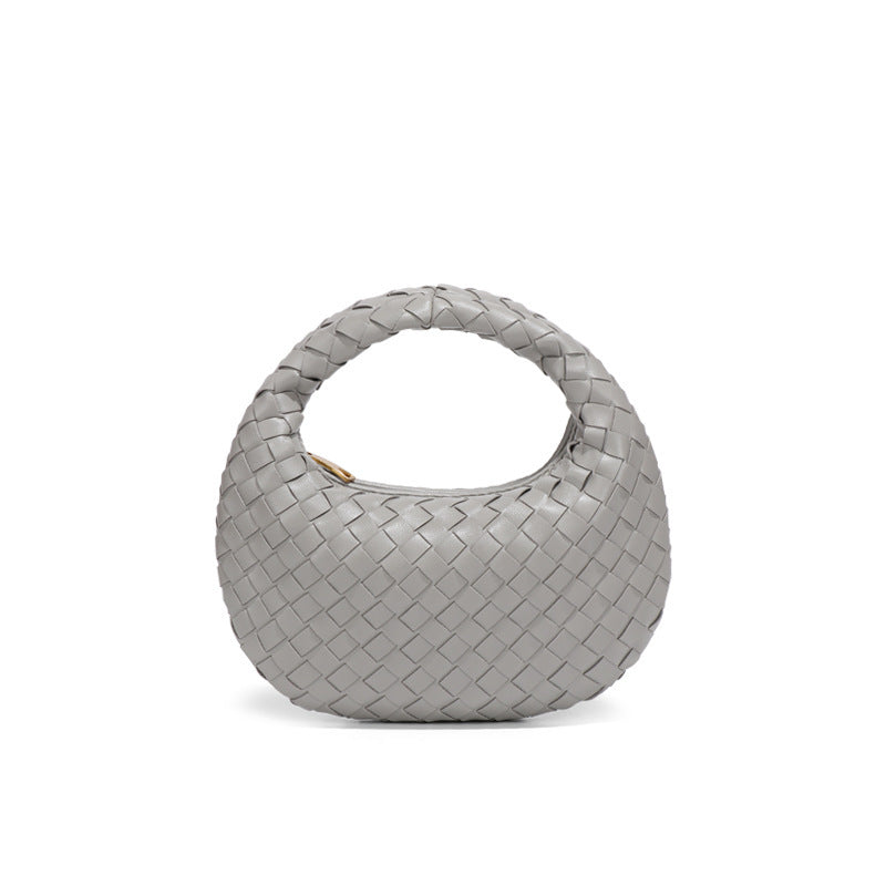 Luxe Woven Crescent Bag